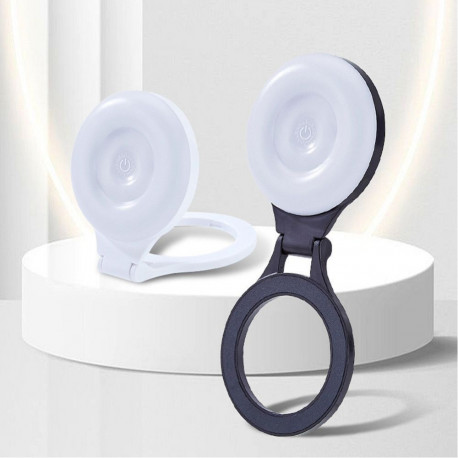 OEM Magnetic phone stand with light compatible with MagSafe L8 white