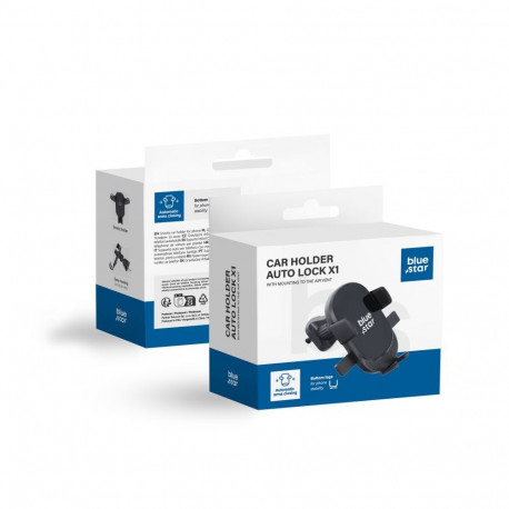 Blue Star Car phone holder Blue Star Auto Lock X1 air vent black