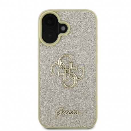 Guess GUESS case for IPHONE 16 GUHCP16SHG4SGD (Fixed Glitter Big 4G) gold