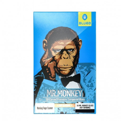 Blueo 5D Mr. Monkey Glass - for Samsung Galaxy S22 black (Strong Lite)