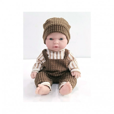 TOY DOLL BABY WITH BROWN CLOTHES 706629W