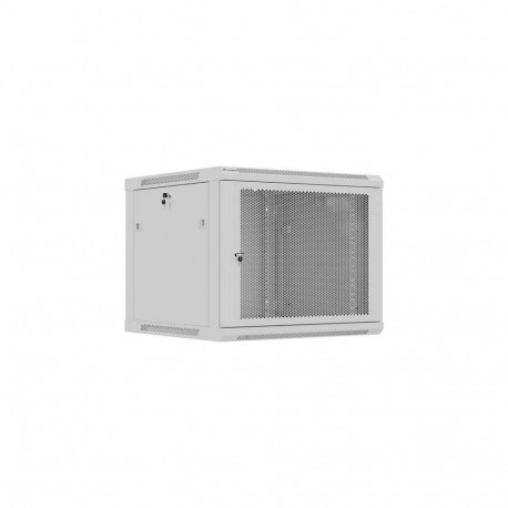 RACK CABINET 19" WALL-MOUNT 9U/600X600 (FLAT PACK) WITH PERFORATED DOOR BLACK LANBERG