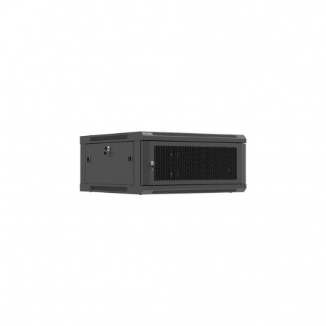 Lanberg 19" seinakapp 4U/600X600 seinale paigaldatav (lamepakendis), perforeeritud uksega, must