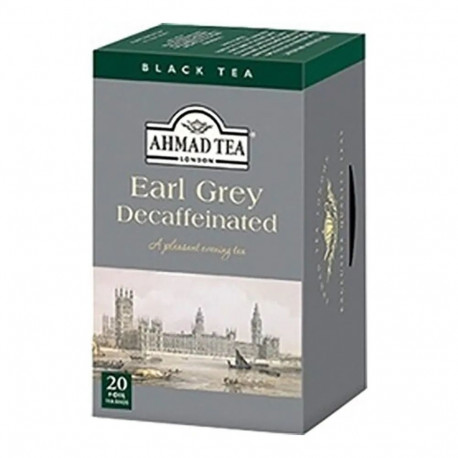 Ahmad Earl Grey kofeiinivaba must tee, 20 kotikest