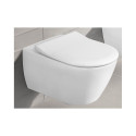 Wall-hung toilet Villeroy & Boch Subway 2 Rimless with thin seat, 5614R201