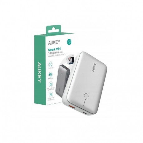 AUKEY PB-Y57 Spark Mini 20000mAh Compact Fast Charging Power Bank White