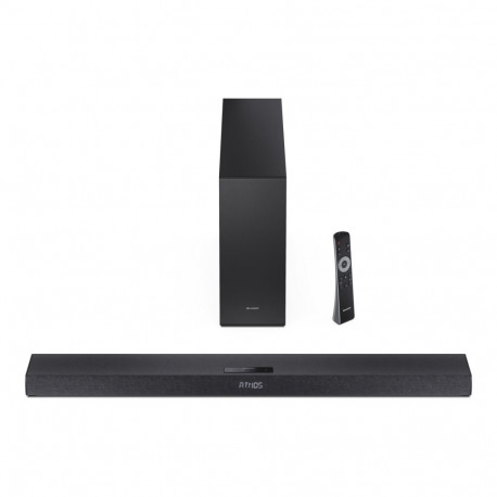 Sharp 2.1ch Ultra-slim Dolby Atmos/DTS Virtual: X Soundbar with Wireless Subwoofer | HT-SBW320 | 360