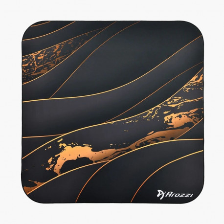 Arozzi Zona Square Floor Pad | Black/Gold