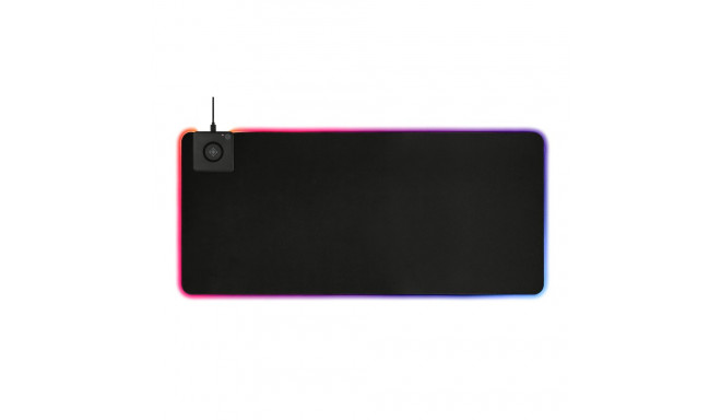 Deltaco RGB hiirematt juhtmevaba laadijaga/RGB valgusribaga