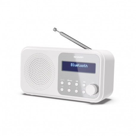 Sharp DR-P420(WH) Tokyo kaasaskantav digitaalne raadio, FM/DAB/DAB+, Bluetooth 5.0, USB või patareit