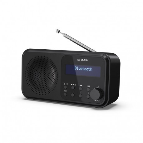 Sharp DR-P420(BK) Tokyo kaasaskantav digitaalne raadio, FM/DAB/DAB+, Bluetooth 5.0, USB või patareit