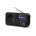 Sharp DR-P420(BK) Tokyo Portable Digital Radio, FM/DAB/DAB+, Bluetooth 5.0, USB or Battery Powered, 