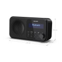 Sharp DR-P420(BK) Tokyo Portable Digital Radio, FM/DAB/DAB+, Bluetooth 5.0, USB or Battery Powered, 
