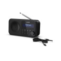 Sharp DR-P420(BK) Tokyo Portable Digital Radio, FM/DAB/DAB+, Bluetooth 5.0, USB or Battery Powered, 