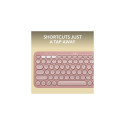 Logitech Pebble Keys 2 K380s Wireless Keyboard, RF Wireless+Bluetooth, US INT, Tonal Rose