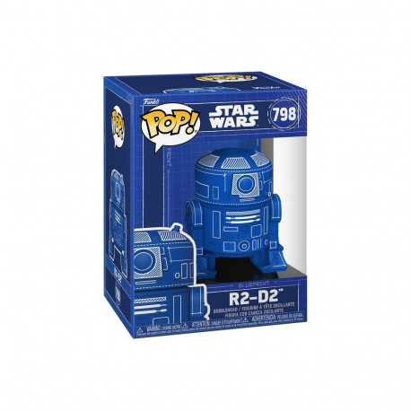 FUNKO POP! Vinyl Figure: Star Wars - R2-D2 (Blueprint Deco)