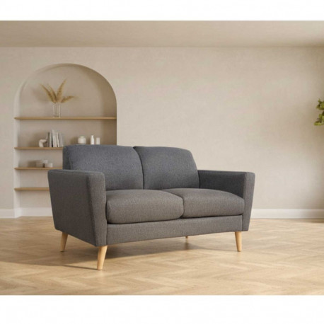 Sofa KAILI 2-seater, dark grey