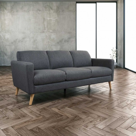 Diivan KAILI 3-kohaline 200x83xH84cm, tumehall