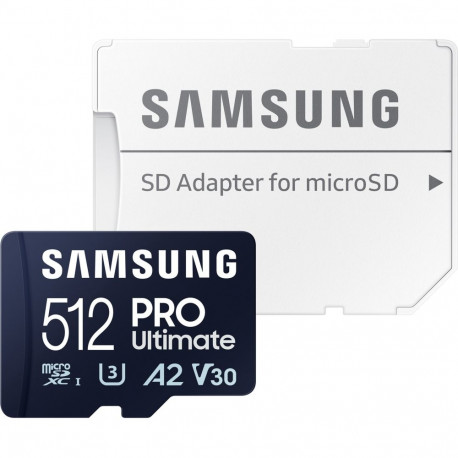 SAMSUNG PRO Ultimate microSD 512 GB, memory card (dark blue, UHS-I U1, Class 10, V10, A1)