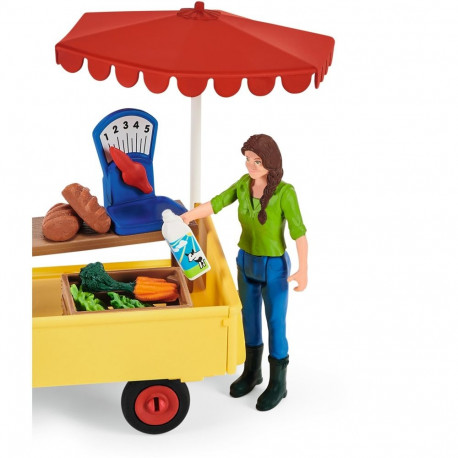 Schleich Farm World mobile farm stand, play figure
