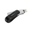 SanDisk iXpand Go 128GB, USB flash drive (black / silver, USB-A 3.2 (5 Gbit / s) Apple Lightning Con