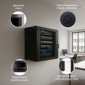 Extralink seinakinnitusega rack-kapp 6U 600x600 must