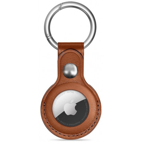 Tech-Protect kaitseümbris NaturalFit Apple AirTag, pruun