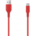 Setty cable USB-A - USB-C 2A 1.8m, red