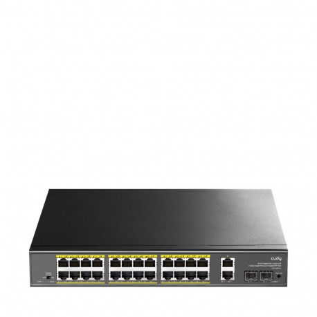 24-GbE PoE switch w/ 2 uplinks CUDY