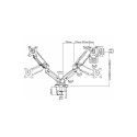 Equip 13"-27" Interactive Dual Monitor Desk Mount Bracket