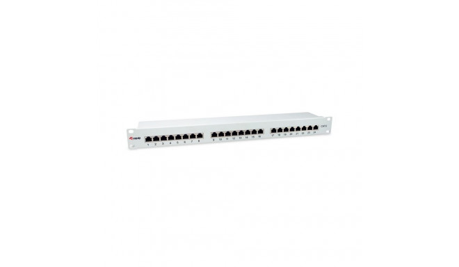 Equip 24-Port Cat.6 Shielded Patch Panel, Light Grey