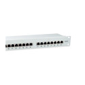 Equip 24-Port Cat.6 Shielded Patch Panel, Light Grey