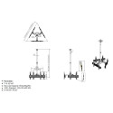 Equip 32"-65" Ceiling Mount Triple Screen TV Bracket