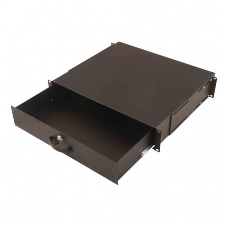 Digitus Lockable drawer for 482.6 mm (19") network and server cabinets, 2U