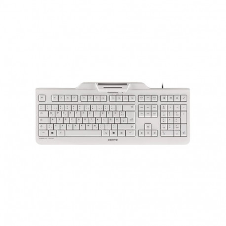 CHERRY klaviatuur KC 1000 SC USB Šveitsi paigutus, hall