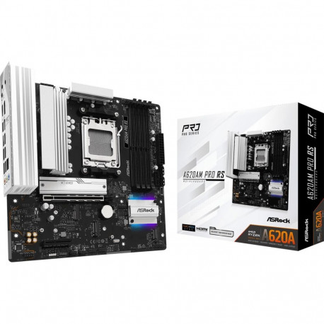 Asrock emaplaat A620AM Pro RS AMD A620A Socket AM5 micro ATX