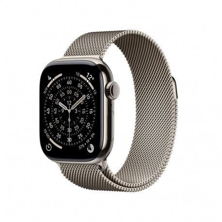 Apple Watch Series 11 GPS + Cellular 42mm naturaalne titaanist korpus naturaalne Milanese rihm
