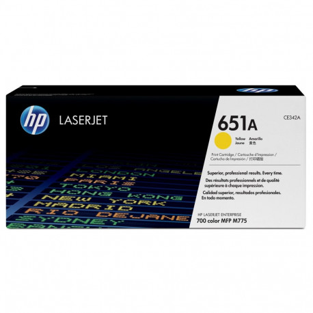 HP 651A kollane originaal LaserJet toonerikassett
