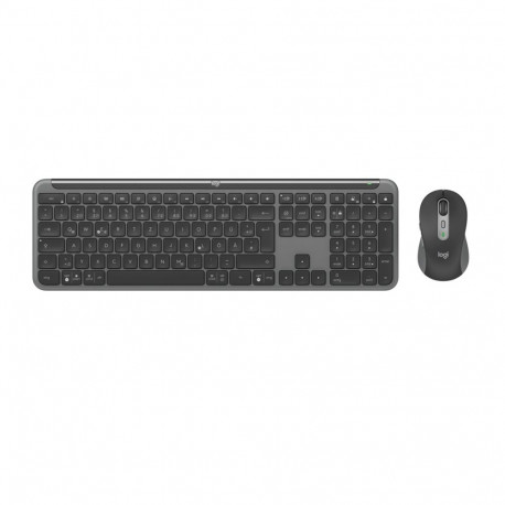 Logitech 920-012483 klaviatuur hiir komplektis kontor RF juhtmevaba + Bluetooth QWERTZ saksa grafiit