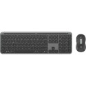 Logitech 920-012483 keyboard Mouse included Office RF Wireless + Bluetooth QWERTZ German Graphite