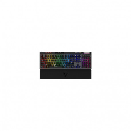 MSI mänguklaviatuur STRIKE PRO W SILENT US, must