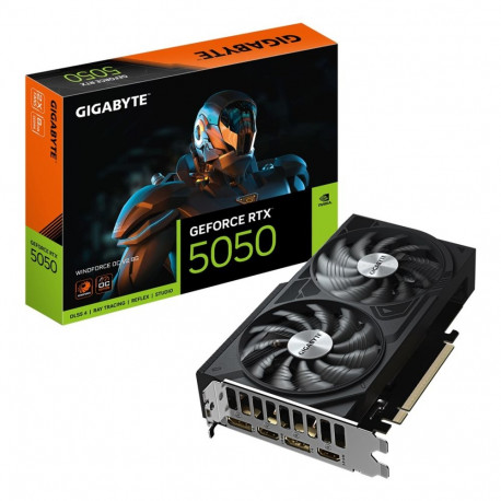 GIGABYTE GeForce RTX 5050 WINDFORCE OC V2 8G Graphics Card - 8GB GDDR6, 128bit, PCI-E 5.0, 2572MHz C