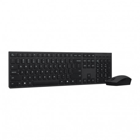 Lenovo klaviatuur 4X31R64351 juhtmevaba RF + Bluetooth hiirega US-inglise, must