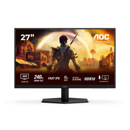 AOC G4 Q27G42ZE arvutimonitor 68.6 cm (27") 2560 x 1440 pikslit Quad HD LCD must, punane