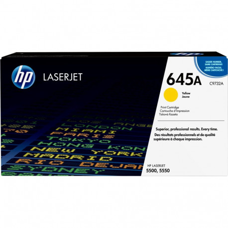 HP 645A kollane originaal LaserJet toonerikassett