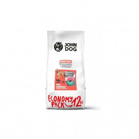 JOHN DOG Good Form Adult Pork with beef  - dry dog food - 12 kg
