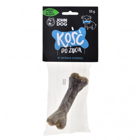 JOHN DOG Chewing bone with cod - dog chew - 12 cm