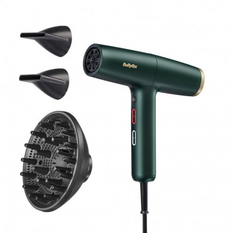 BaByliss föön Air Power Pro 1700W, kuldne, roheline