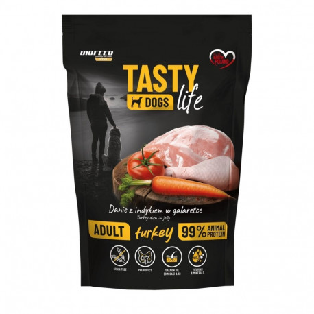 BIOFEED Tasty Dogs Life kalkuni märg koeratoit 500g