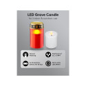 No Name LED Grave Candle, red